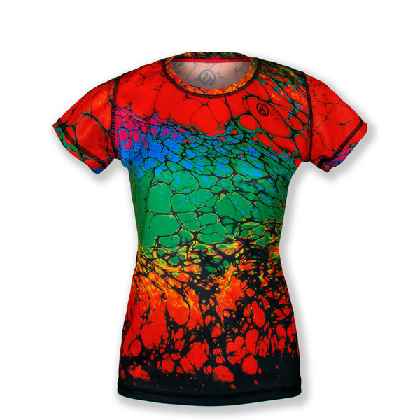 INKnBURN Women's Playing with Fire Tech Shirt for running, workouts and ...