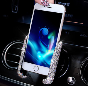 Glitter Sparkle Rhinestone Universal Car Phone Holder3272