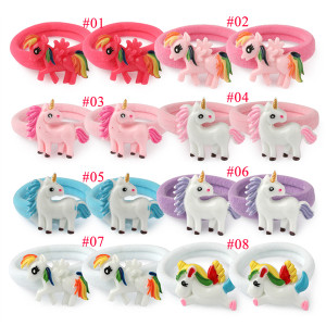 Children's unicorn nylon rubber band