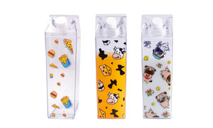 Milk Carton Water Bottle  with carton graphic designs 1L