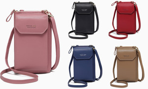 2in1 Multi-pockets Crossbody or Wristlet Handbag  7204