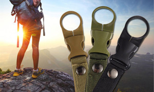 Outdoor multifunctional nylon portable water bottle hanging clip-La 9706 