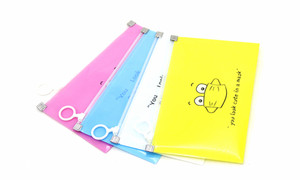 Face mask storage wallet bag with zip