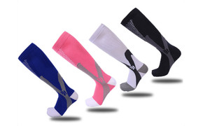  NEW Comfortable Unisex Men Women Leg Support Stretch Magic Compression Socks Sports Running Football Different Size-LAF