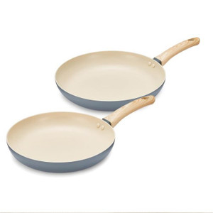 Tower Scandi T800070G 24/28cm Non Stick Frying Pan Set, Grey