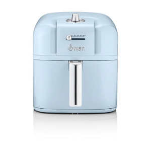 Swan Retro Air Fryer 6 L, Low Fat Healthy Frying, 80% Less Fat, Rapid Air Circulation
