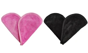  Magic Makeup Remover Cloth Makeup Remover Towel Microfiber Face Cleansing Cloths Reusable Makeup Towel Washable（4pcs）