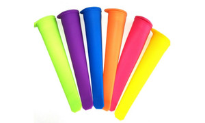  10 Pack Silicone Popsicle Mold -Ice Pop Mould, Ice Lolly Molds with Lids, Food Grade,  - Popsicle Maker For Your Kids (Pack of 10, Colorful)-3225la