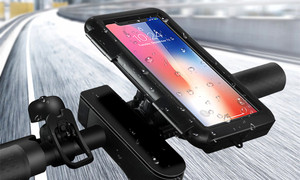 2 in 1 360° Rotation waterproof waterproof case & Bicycle Handlebar Holder
