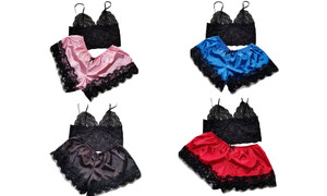 2306   New Sexy lace three-piece pajamas pajamas three-point lace home service-LA  6781