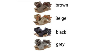 Beach open toe flat sandals