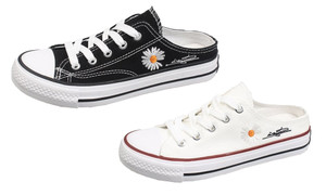 NEW-Backless canvas shoes