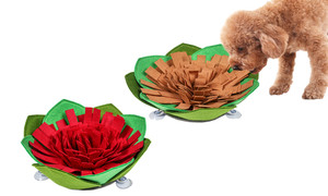 Cabbage shape Pets Snuffle Mat with suction pads 