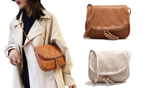 New-Zip Tassel Shoulder Bag 9681