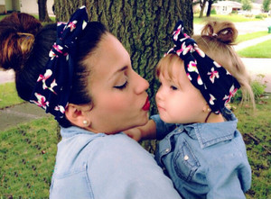 NEW-Mother and Daughter Hair Band-3261LA