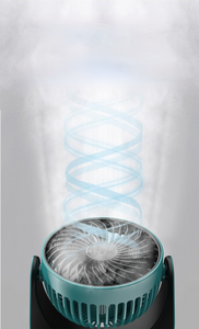 NEW-Portable Desk Fan Air Circulation Quiet USB Fan 3 Cooling Speeds Adjustable Head 360°Rotatable 