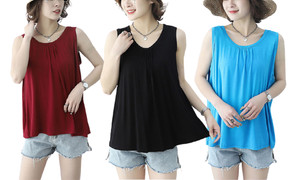 NEW-Women's Elasticated  Vest Top-LA