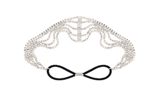 NEW-Accessories Gold Tone Filigree Bridal Special Occasion Stretch Headband