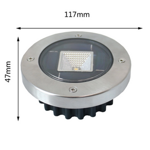 BRA-Solar Power Led Buried Soil Light Outdoor Floor Lamp Path Cover Garden Decking