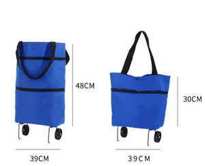 BRA-2-in-1 folding shopping cart with wheels