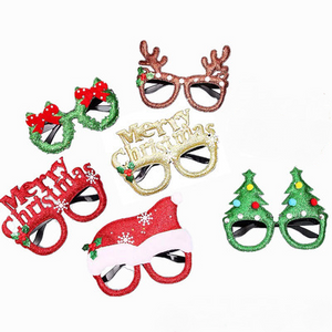 NEW-Party Decorated  Christmas Glasses0115-LA
