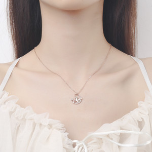 New-Unicorn-moon Shaped Necklaces0189-LA