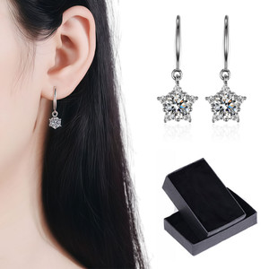 NEW -Snowflake Drop Earrings for Women Dangle Snowflake  Dangle Drop Earrings 0233-LA
