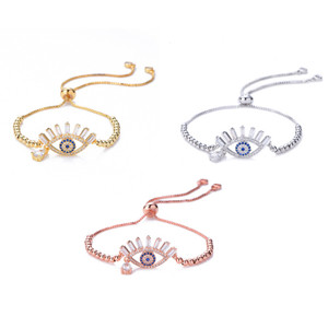 NEW-Blue Eyes Link Bracelet0244-LA