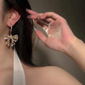 New-Bow Exaggerated Large Earrings0268-LA