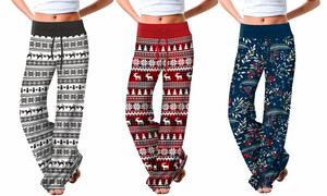 NEW-Christmas Patterned Lounge Pants0269-LA