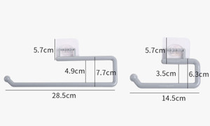 NEW 2 PCS No Punching No Trace Tissue Towel Hook 0288-la