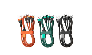 NEW 100W 3-in-1 6A fast charging data cable 0249 LA