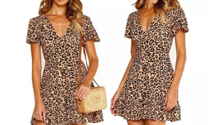 Women's Leopard Print Dress 3220