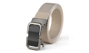 NEW  Automatic Buckle Men's Belt Nylon Canvas Belt  0272 LA