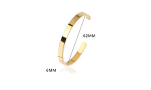 NEW Type C Stainless Steel 6MM Bracelet Unisex Adjustable 0280 LA