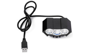 NEW   RetBicycle light 3T6 USB mountain bike headlight USB strong light  0289  