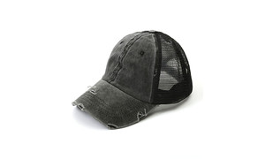 NEW Broken edge washed cotton mesh duck tongue sun visor 0345 LA