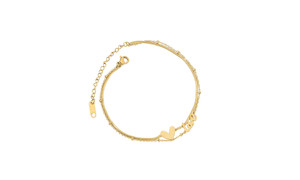NEW Love shape double-layer Anklet 0357 LA