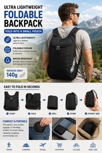 20L Ultra Lightweight Foldable Backpack Water Resistant Daypack 9688