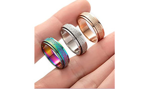 NEW 3pcs  Frosted Stress Relief Ring 5048  LA
