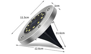 NEW 4PCS 8-12 Lights Solar Buried Lights Lawn Outdoor Lights  5153