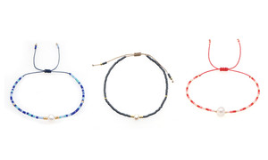 NEW  2pcs Simple ethnic style hand jewelry rice bead woven Bracelet  5328