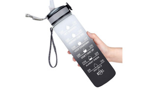 NEW   Space Cup gradient color water cup bounce with straw flip plastic cup 1000ml 5333