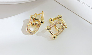 NEW  Stud Earrings U Shape Earrings  5349 -la