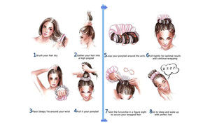 NEW Ball head coil hair device sleep no heat curling iron large intestine hair ring no trace portable sleep curling device  5355