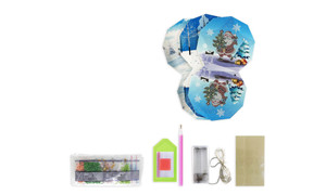 NEW Christmas DIY diamond painting new 5d affixed diamond hanging lamp paper card star lamp affixed diamond  5406