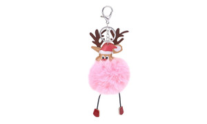NEW 2PCS Christmas Elk Hair Ball Bag Reindeer Gift Pendant 5407