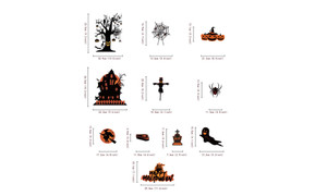NEW Halloween wall stickers spider bat scene layout horror glass stickers electrostatic stickers  5433