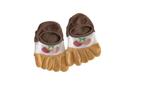 NEW 3pcs Five-finger socks low-top invisible cute cartoon split-toed socks breathable non-slip ladies cotton socks 5458