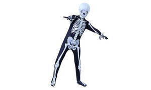 NEW  Halloween Children's Skeleton Costume Skeleton Clothes  5465
